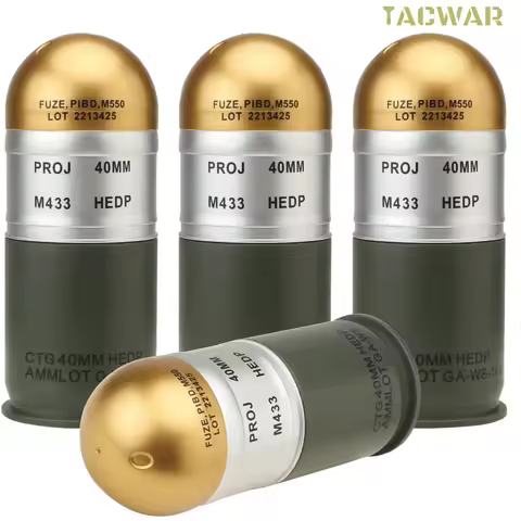 4PCS M433 40mm Dummy Grenades 1:1 Model Shell Mini Storage Box Key Sundries Container Decor for Airs