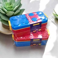 Lego-Shaped Children's Lunch Box 550ml Bpa Free - A911