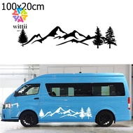 WITTII 100cm Car Sticker Waterproof PET Camper Car Decor
