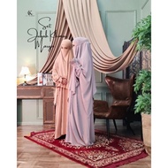 Set Jubah Khimar Marya - Jubah Khimar murah Jubah Khimar labuh abaya murah abaya khimar Umrah abaya 