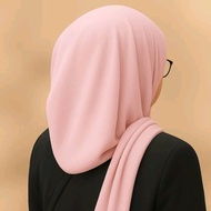 Shawl Hoodie Instant Bawal Shawl Hoodie🔥(2metre) Selasa Pkai Heavy Chiffon - Flowy Shawl on the go ✨