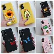 Casing Oppo A74 A94 4G Reno 5F Reno5 F Soft Candy Cute Avocado Sunflower Butterfly Phone Case Reno5F Cover