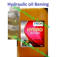 Oli sae 10 hidrolik Hydraulic oil TRION iso vg 68 Bening Clear Jerigen Pail 19 liter macam Turalik 5