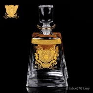 Medusa Wine Set Glass Set Wine Bottle Thickened Medusa Wine Inlaid Gold Crystal Whiskey Wine Bottle 