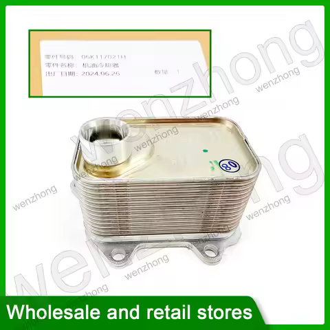 Car Engine Oil Cooler For A3 A4 A5 A6 S3 TT Golf Arteon 2013-2021 06K117021D 06K117021H 06K 117 021 