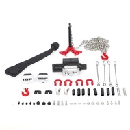 7in1 Exhaust Pipe Shell Steel Chain D-Ring Shackles Winch Lampshade Earth Anchor for Trxs HSP Redcat