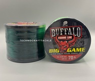 (สายโหด) สายเอ็น เอ็นเต็ม 500เมตร ตกบึก หน้าดิน สายไม่กระด้าง วัสดุUSA เอ็นควาย Buffalo Big game ยี่