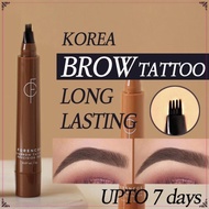 Four-claw eyebrow pencil is waterproof, sweat-proof, long-lasting, does not leave scars, novice arti