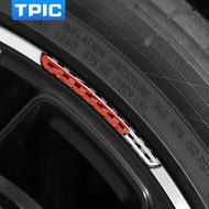 Carbon Fiber 4pcs Car Body Wheel Rim Sticker For Audi A3 8p 8v 8l A4 b8 b6 b7 b9 A5 Q5 A6 c7 c6 c5 A