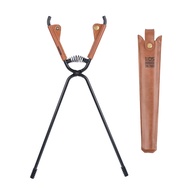Củi Grabber tong lò sưởi ngoài trời tong rustproof chịu nhiệt lò sưởi tong với quai da lửa trại log