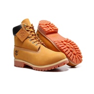 Ready Stock  Timberland Men's boots British style rhubarb boots Premium Waterproof Boot Ankle Boot