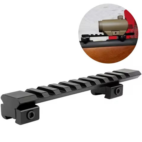10 Slots 11mm to 20mm Picatinny Dovetail Rail 125mm Airsoft Rifle Gun Scope Mount Rail Adapter Hunti