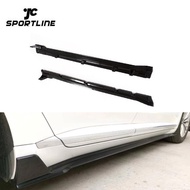 Side Skirts body kit for Volkswagen VW Arteon CC 2019-2020 brilliant black ABS