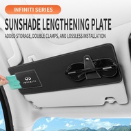 infiniti q30 qx50 g35 q60 q50 FX35 Extended car sun visor Sunshade storage glasses clip Automotive I