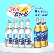[SOJU BOMB] Bohae Original Soju [8] &amp; Cass Beer [4]