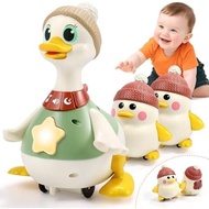 LUDILO Infant Baby Toys 6-12 Months: Musical Crawling Duck Toy Must Have 6 7 8 9 10 12 18 Month Old 