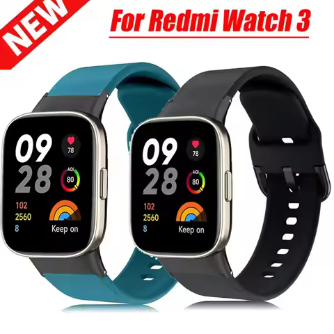 Silicone Strap For Redmi Watch 3 Band Sport Watchband Smartwatch Accessories Correa For Xiaomi Redmi