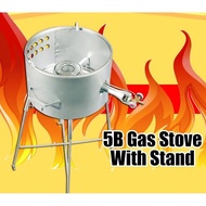 Dapur Gas High Pressure with Stand Commercial Kaki Dapur 5B Gas Stove
