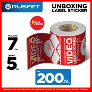 Unboxing roll Sticker unboxing video Sticker 7x5cm unboxing video label