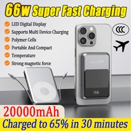 【3C Certification 】Magnetic 3C Powerbank 66W Fast charging 20000mAh Wireless Powerbank Fast Charging