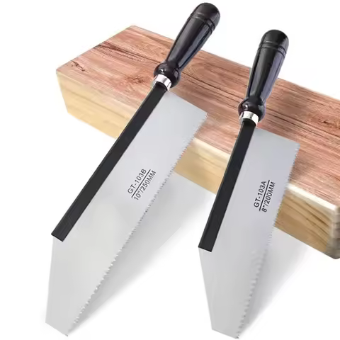 200/250mm Knife Saw Small Hand Saw Close Tooth 65# Manganese Steel Dovetail Saw For Cutting Wood Gar