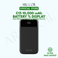 Arccoil C15 Power Bank with LED Indicator 22.5W USB C IP MicroUSB