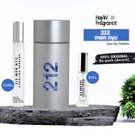 [ Decant ] 212 Men EDT 5ml/10ml Original Perfume Repack