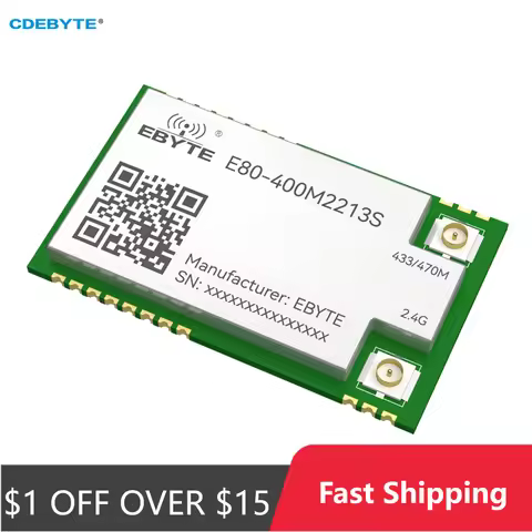 LR1121 LoRa Wireless Module LoRa Spread Spectrum Dual-Band Sub-G 433/868/915Mhz 2.4G SMD TCXO CDEBYT