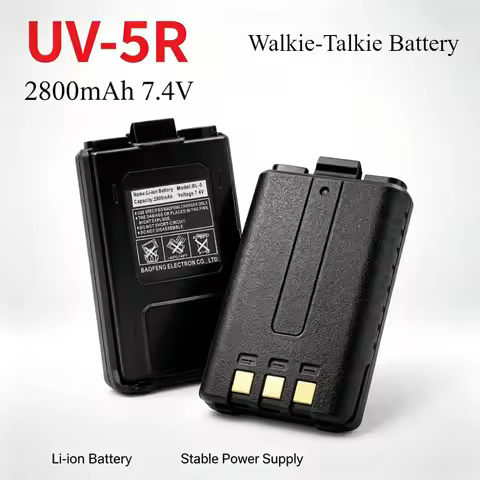 Batteries Baofeng UV-5R Compatible with Baofeng UV-5R 2800mAh 7.4V Li-on Rechargeable Batteries UV5R
