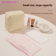 greatshore  Toiletry Bag Sanitary Pad Pouch Pad Pouch Cute Cosmetic Storage Pouch Cable Case  SG