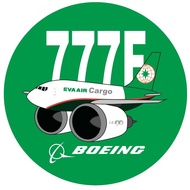 R RBF EVA AIR CARGO 777 7CM STICKER S-C-777F-BR
