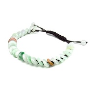 【正佳珠寶】翡翠 古錢平安手串 古錢翡翠手串 A貨緬甸玉 玉手鍊