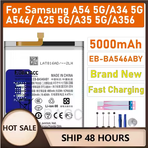 2026 years new EB-BA546ABY Battery For Samsung Galaxy A54 5G/A34 5G/A546/ A25 5G/A35 5G/A356