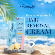 DIMPLES European Hair Removal Cream Lemon Flavor for Legs, Arms, Armpits, Safe and Effective