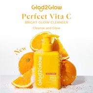 Glad2Glow Perfect Vita C Bright Glow Cleanser Cleanse and Glow Face Wash 80g pencuci muka skincare V