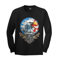 เสื้อยืดแขนยาวฮาเลย์ Harley-Davidson Reproduction (ML) ป้าย USA ผ้าCotton100 ใสสบาย