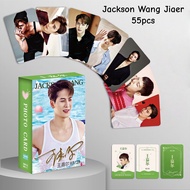 30-124pcs GOT7 Jackson Wang NESTFEST Hologram Laser Lomo Cards PYTHON WINTER HEPTAGON Stickers Holog