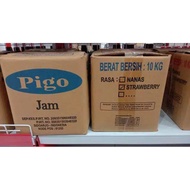 Pigo Repack 250gram Jam / Strawberry Fiber Jam / Cake Bread Accessories | SELAI PIGO REPACK 250GRAM/SELAI SERAT NANAS STRAWBERRY/ISIAN OLESAN ROTI KUE