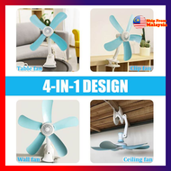 5 Blade Silent Wall Mounted Bed Electric Mini Clip - hasriayie91