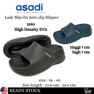 asadi EVA 1590 lady adult slip on 7 cm high slipper | KASUT WANITA SELIPAR TINGGI 7 cm [ ready stock