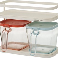 LIBERALISTA 調味罐收納架組(小) 二色系 廚房收納道具