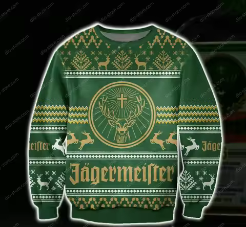 Imported wine Autumn winter New 3D print ugly Christmas men's women's pullovers couple outdoor party