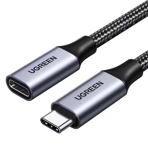 UGREEN USB C Extension Cable 100W Charging 10Gbps Transfer Cable USB C 3.2 Extender Nylon Braided