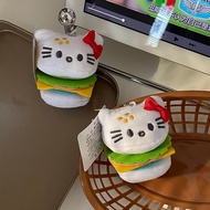 Kitty Burger Keychain Doll