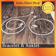 925 Silver Bracelet & Anklet SP | Gelang Tangan & Gelang Kaki SP Perak 925 |