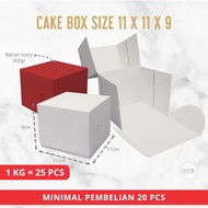 Cake Box 11x11x9 cm | Mini Cake Box Cake Box 11x11 / Box 11x11 Food Container