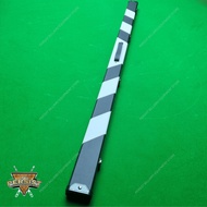 1 Piece Leather Snooker Cue Case - Black with White - Snooker Accessories Equipment Chalk Tip  [Read