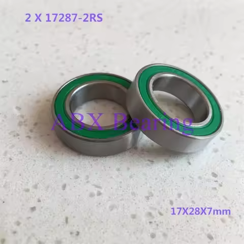 2pcs/lot 17287-2RS MR17287 17287 17287RS GCR15 ball bearing 17x28x7mm bike wheels bottom bracket rep