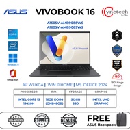 ASUS VIVOBOOK 16 A1605V-AMB9088WS/AMB9089WS/INTEL CORE i5/16GB DDR5/512GB SSD/WIN 11 & OFFICE 24/2YR