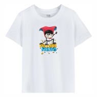 Kids AumSum FUTURE HERO Cartoon Print Short Sleeve T-shirt Boys Girls 100% Cotton Casual Crew Neck T